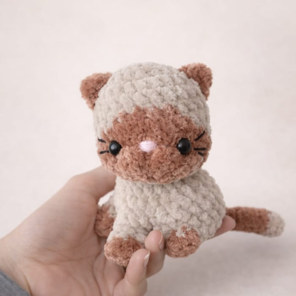 AMİGURUMİ KADİFE KEDİ